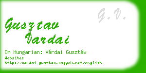 gusztav vardai business card